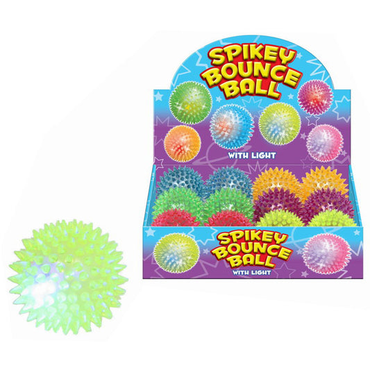 Light Up Spikey Ball (Assorted Colours)