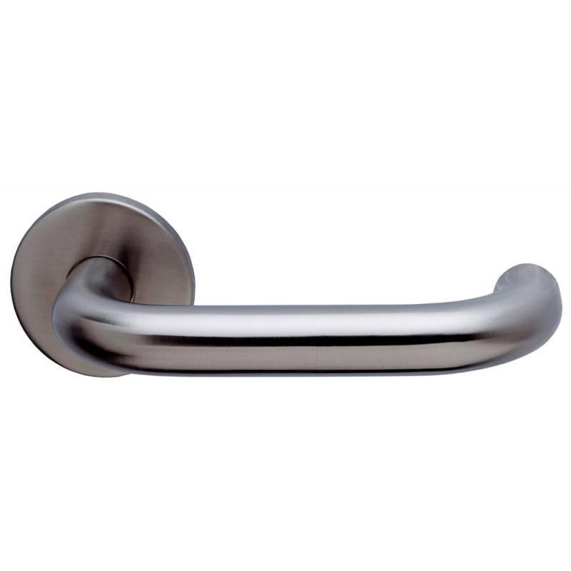 Stratton Door Handle, Satin Stainless Steel