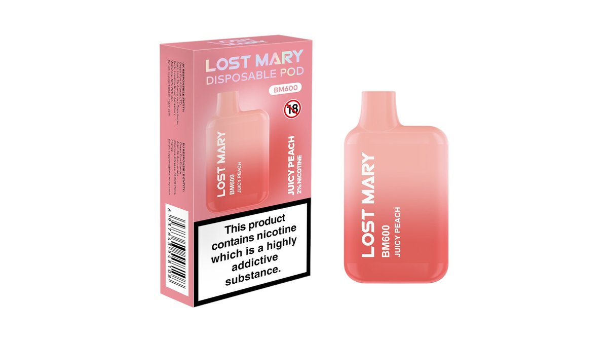 Lost Mary Disposable Pod Juicy Peach 600 puffs