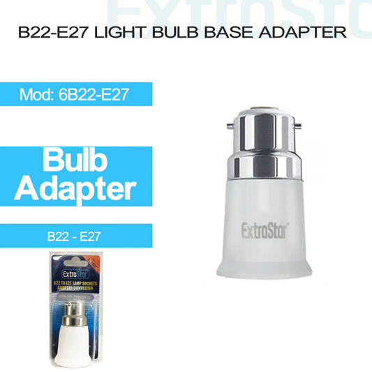 Convertisseur de culot d'ampoule B22 vers E27