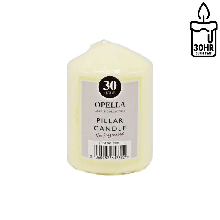 Bougie Pilier Opella 30 Heures - Non Parfumée
