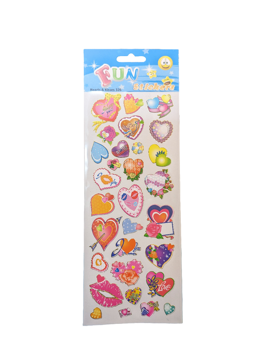 Fun stickers Hearts &  Kisses