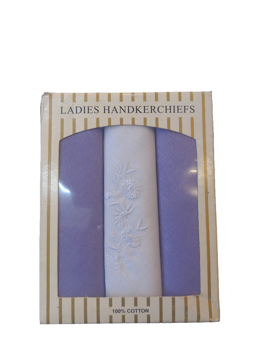 Ladies Handkerchiefs Pk Of 3