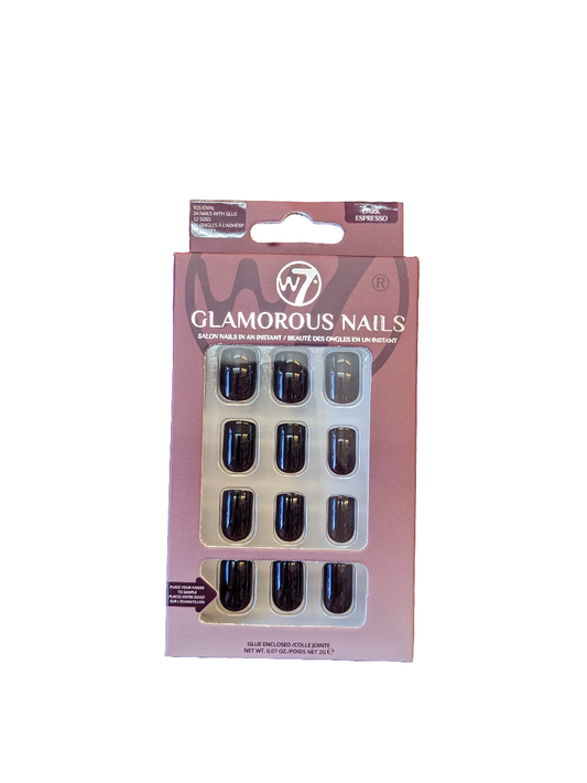 W7 Glamorous 24 Faux Ongles Avec Colle