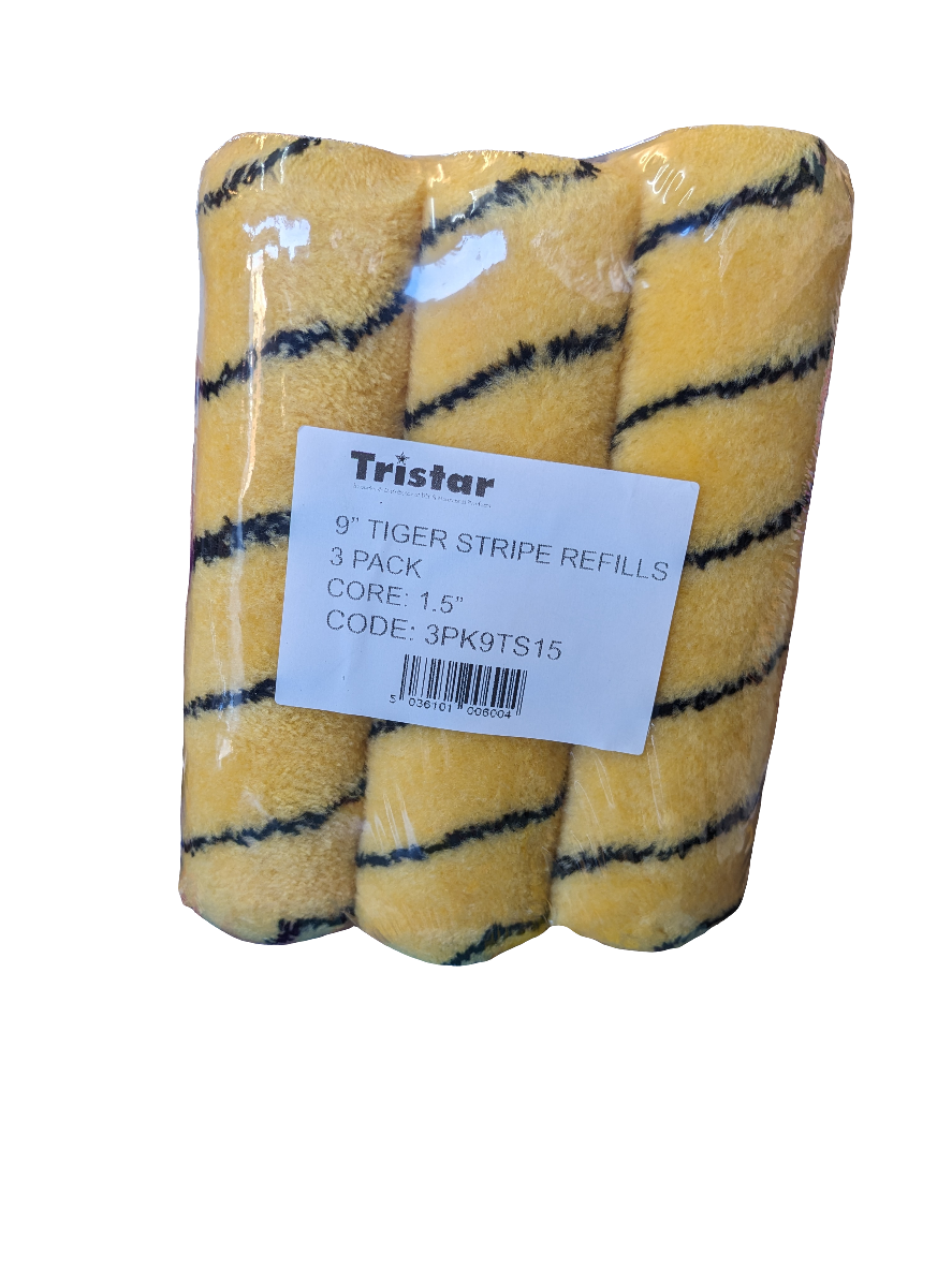 Recharges TriStar 9 Tiger Stripe, paquet de 3, noyau de 1,5 po