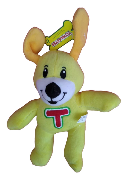 Peluche douce Toymaster Toby CHIEN 20 cm jaune avec logo