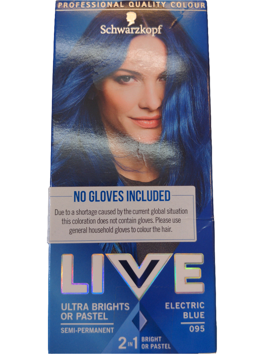 Schwarzkopf Live Ultra Bright Coloration Semi-Permanente Bleu Électrique 095
