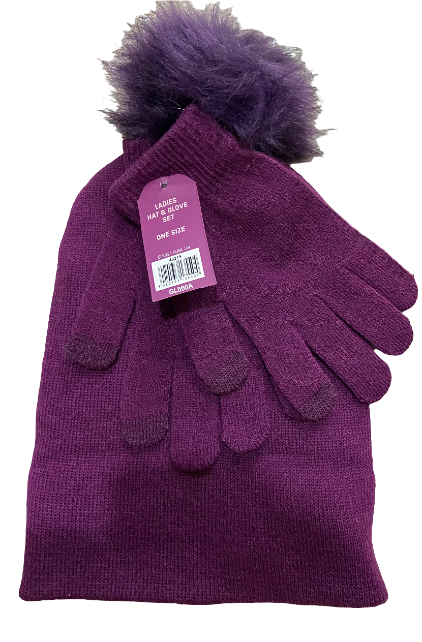 FOXBURY LADIES HAT & GLOVE SET