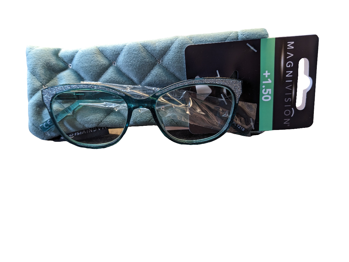 Magnivision Reading Glasses +1.50 With Case