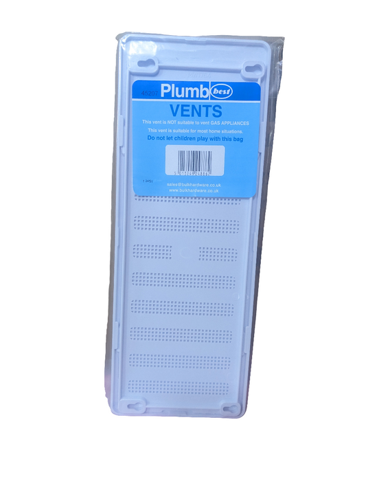 AÉRATION RÉGLABLE PLOMBÉE AVEC MOUSTIQUAIRE 229x76mm