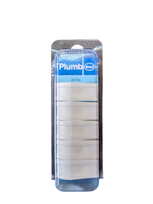 PLUMB PIPE CLIP PLASTIC WHITE 22mm