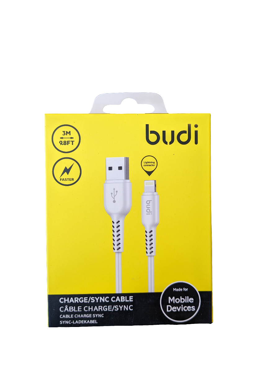 Budi 3m USB To iPhone Cable