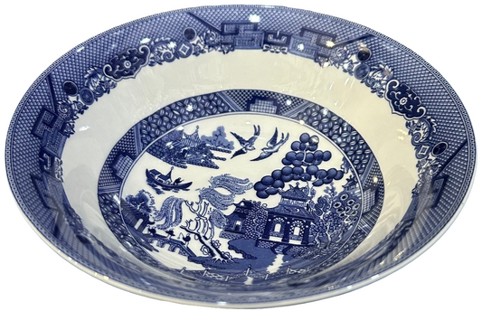 BLUE WILLOW OATMEAL 15cm BOWL