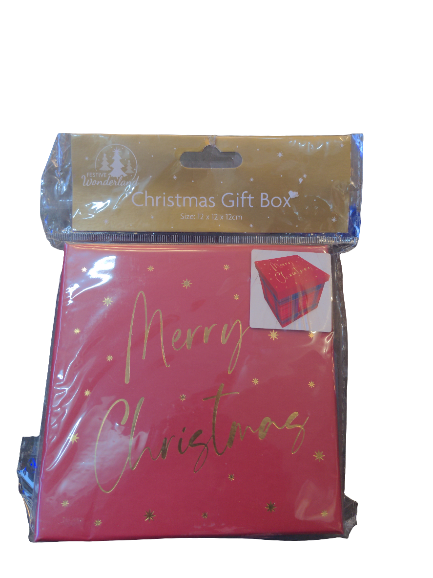 Christmas Gift Box Size 12x12x12cm