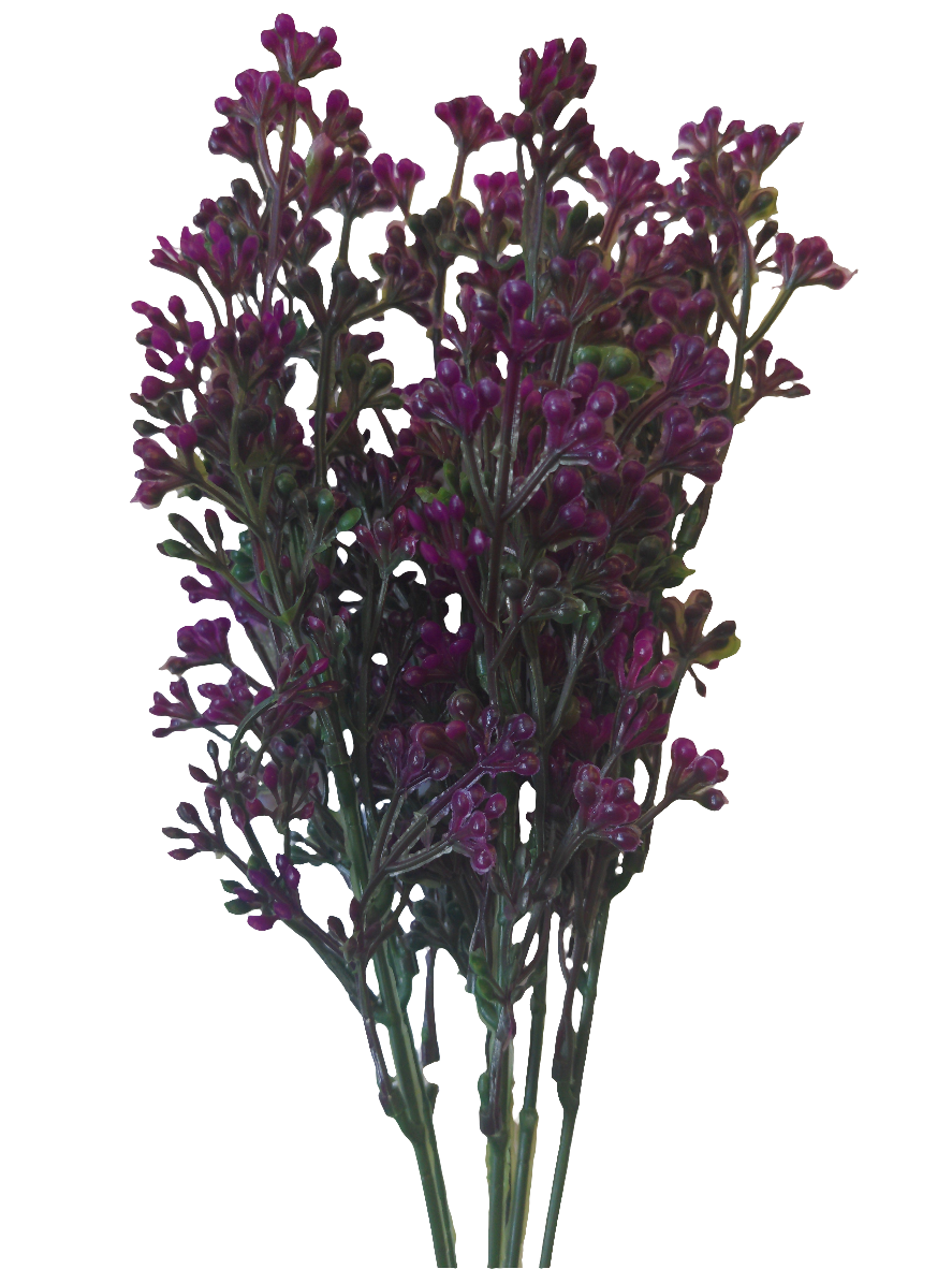 MILAN BUD BUSH 4 COLS ASS Artificial Flowers