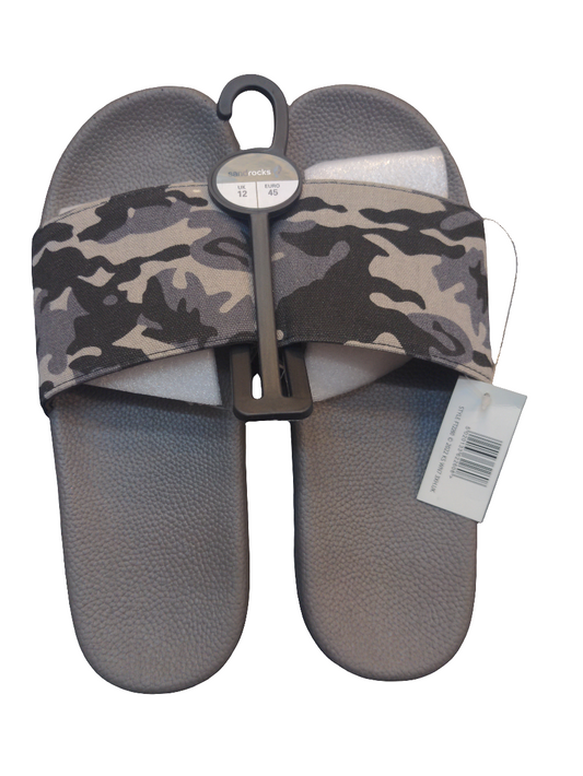 SANDROCKS MENS CAMO SLIDER (GREY) 12/45