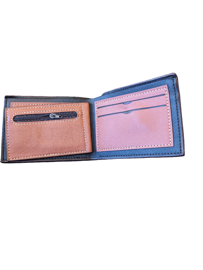 Mens Brown/ Light  Brown Wallet