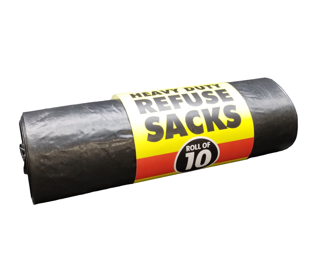 Extra Value REFUSE SACKS BLACK 71.5CM X 93CM X 40CM 70L