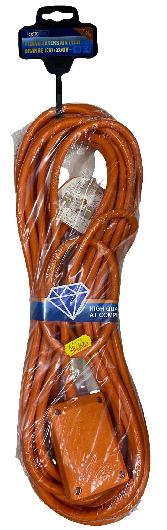 MULTIPRISE EXTRA STAR 1 ALIMENTATION 13A/250V 10m ORANGE