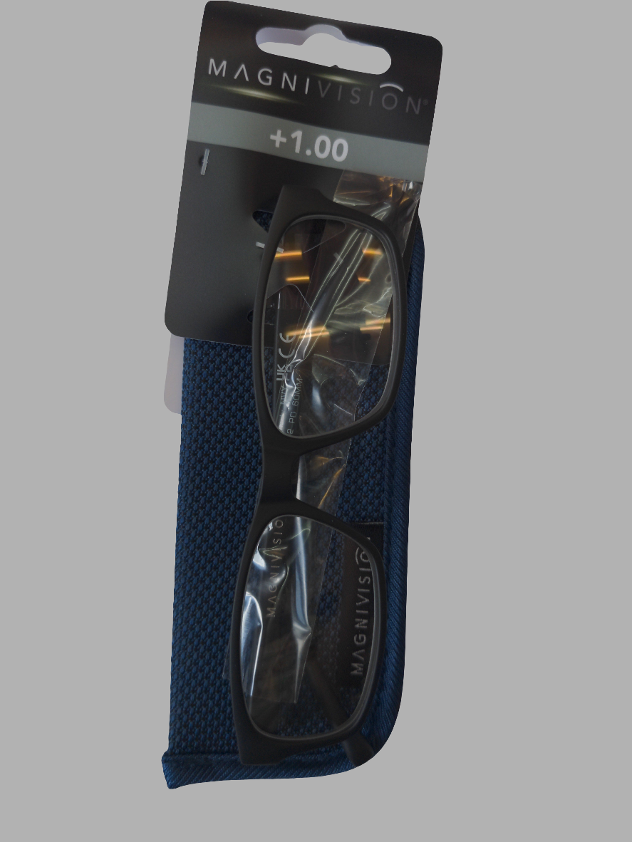 Reading Glasses with case+1.00