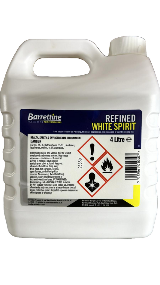 Barrttine 4 Litre Refined White Spirit