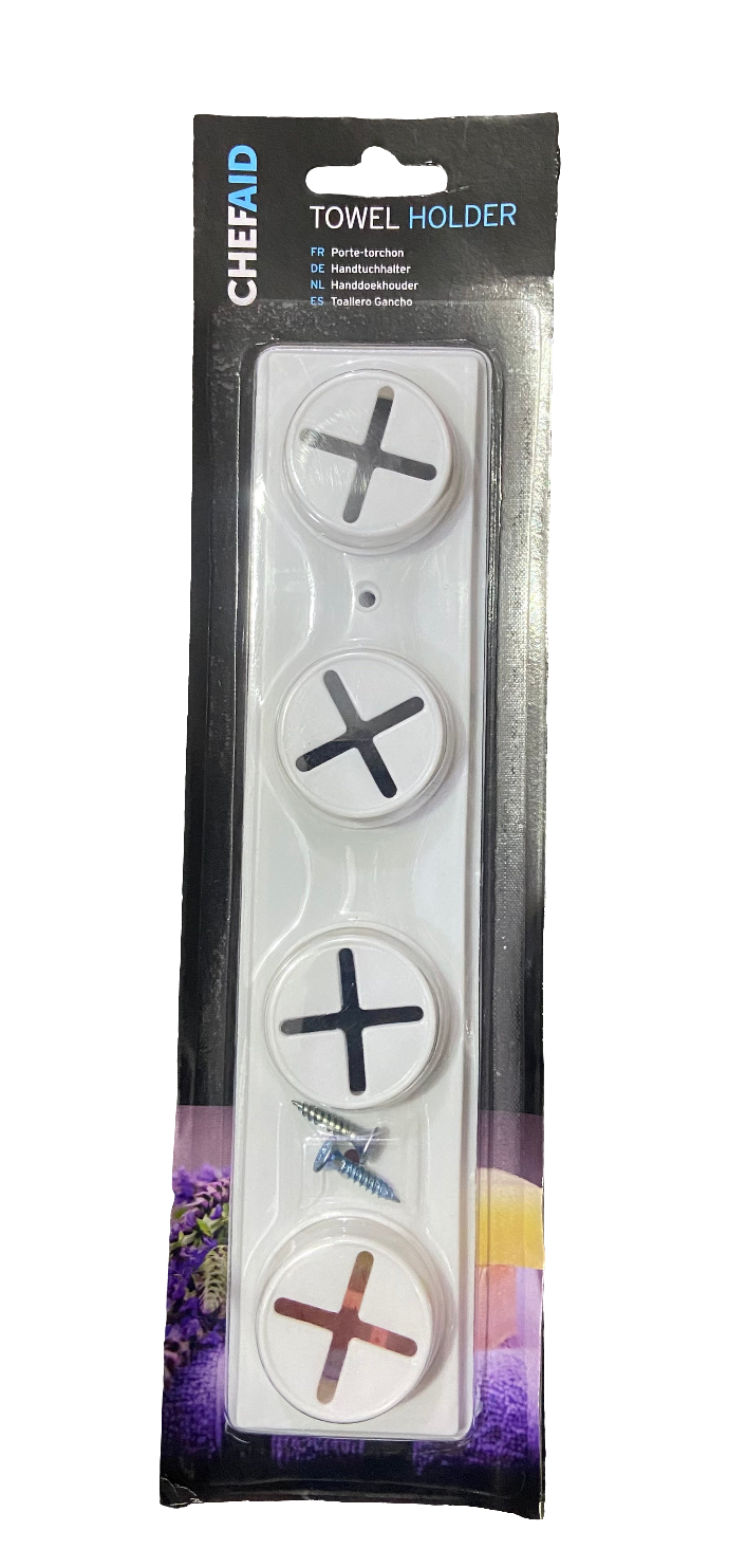 CHEF AID 4 HOLE TEA TOWEL HOLDER