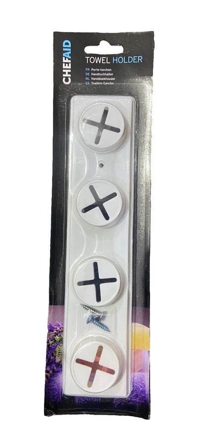 CHEF AID 4 HOLE TEA TOWEL HOLDER