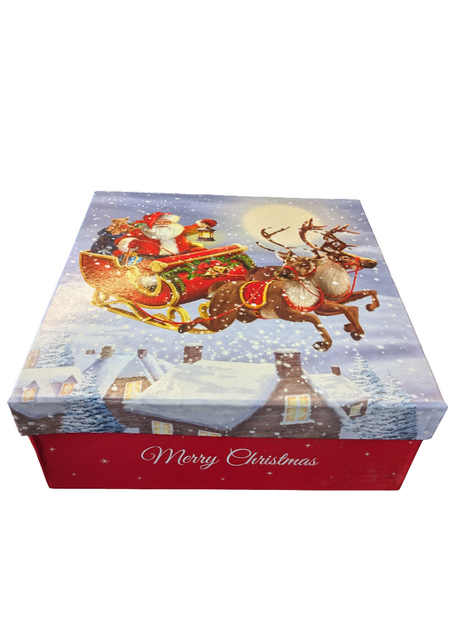 Boîte Cadeau Joyeux Noël 27x27x10cm