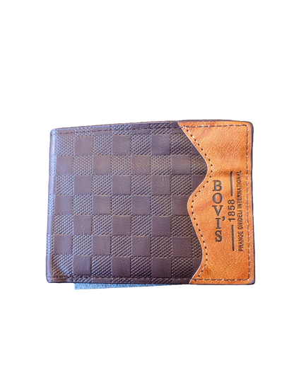 Mens Brown/ Light  Brown Wallet
