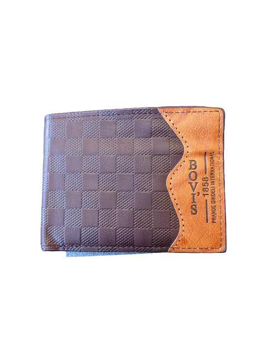 Mens Brown/ Light  Brown Wallet
