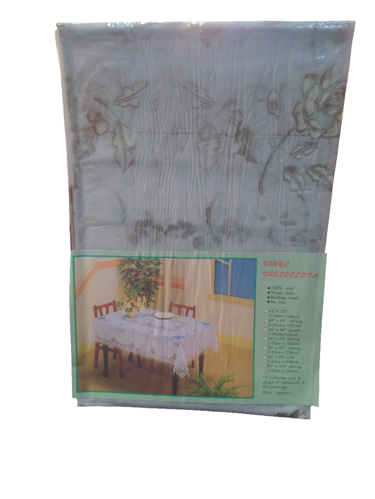 Vinyl Tablecloth 60x 104"/ 152 x 264 cm