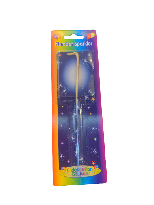 Number 1 Gold Sparkler
