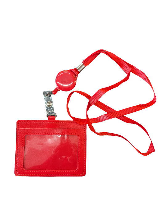 Retractable Horizontal ID Card Holder Assorted colors