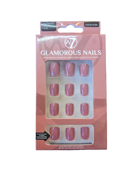 W7 Ongles glamour 24 pièces avec colle