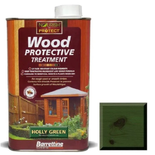 1L Wood Preserver Holly Green