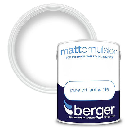 Peinture émulsion mate Berger 5L Blanc