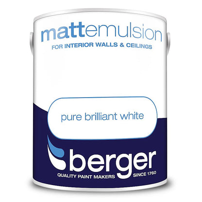 Peinture émulsion mate Berger 5L Blanc