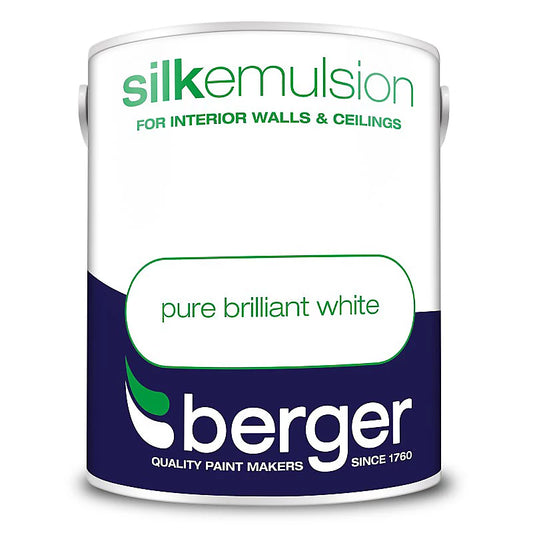 Peinture émulsion soyeuse Berger 5L Blanc