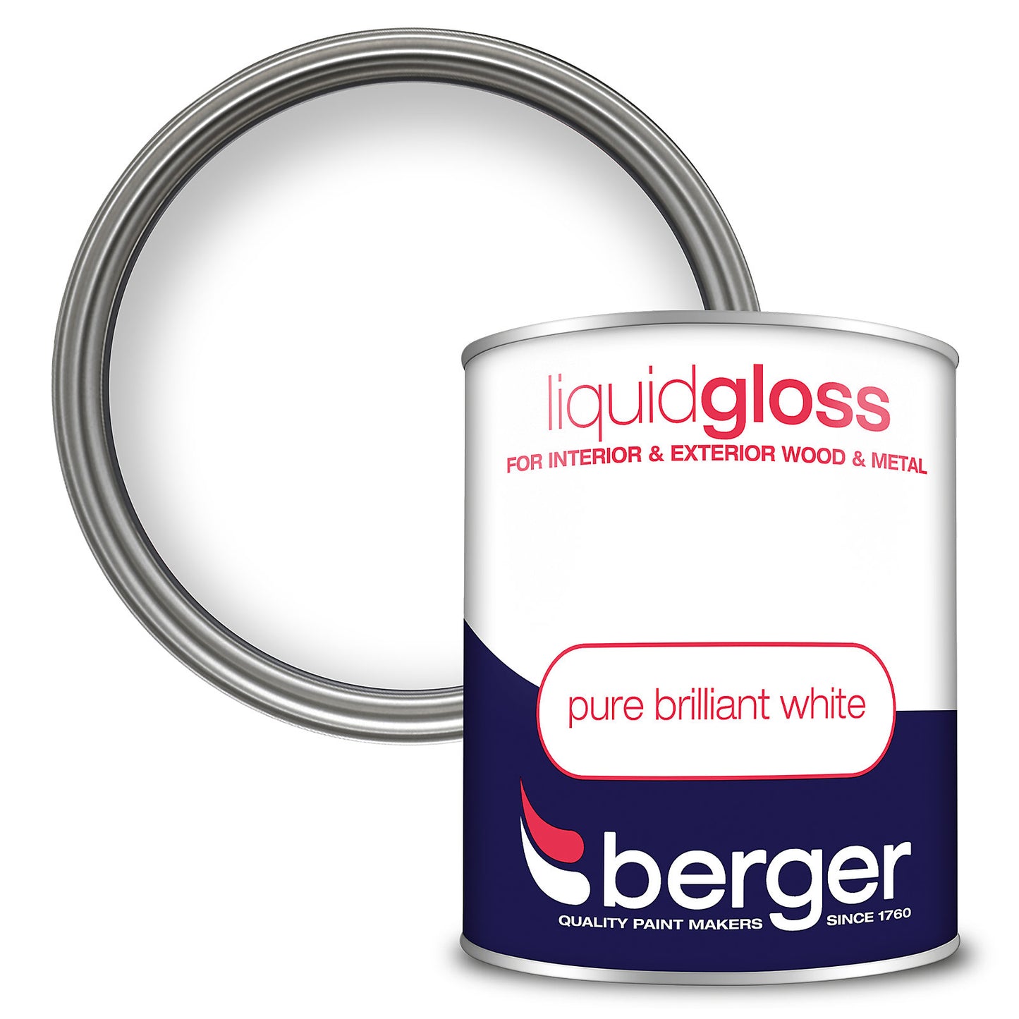 Peinture Berger Liquide Brillante Blanc Pur – 750ml