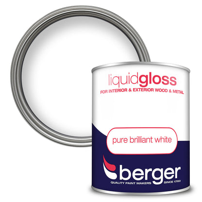 Peinture Berger Liquide Brillante Blanc Pur – 750ml