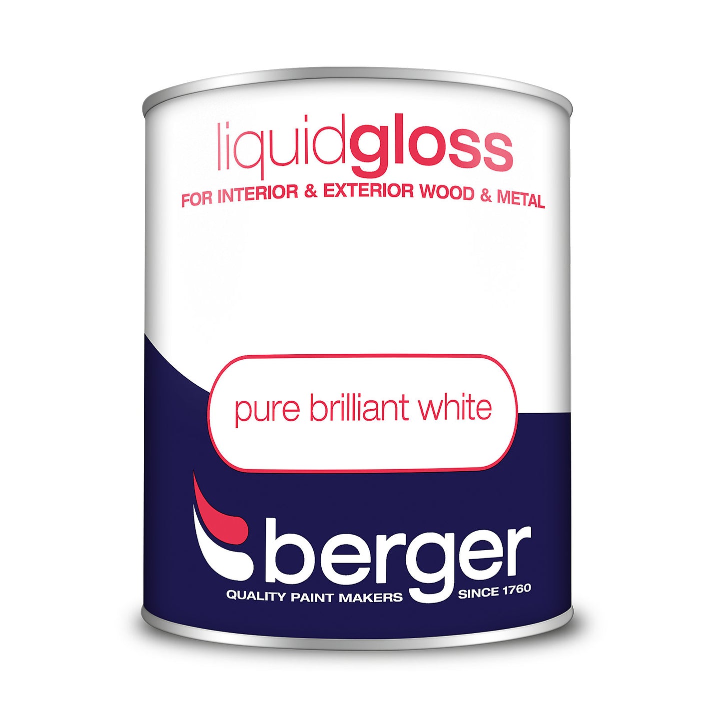 Peinture Berger Liquide Brillante Blanc Pur – 750ml