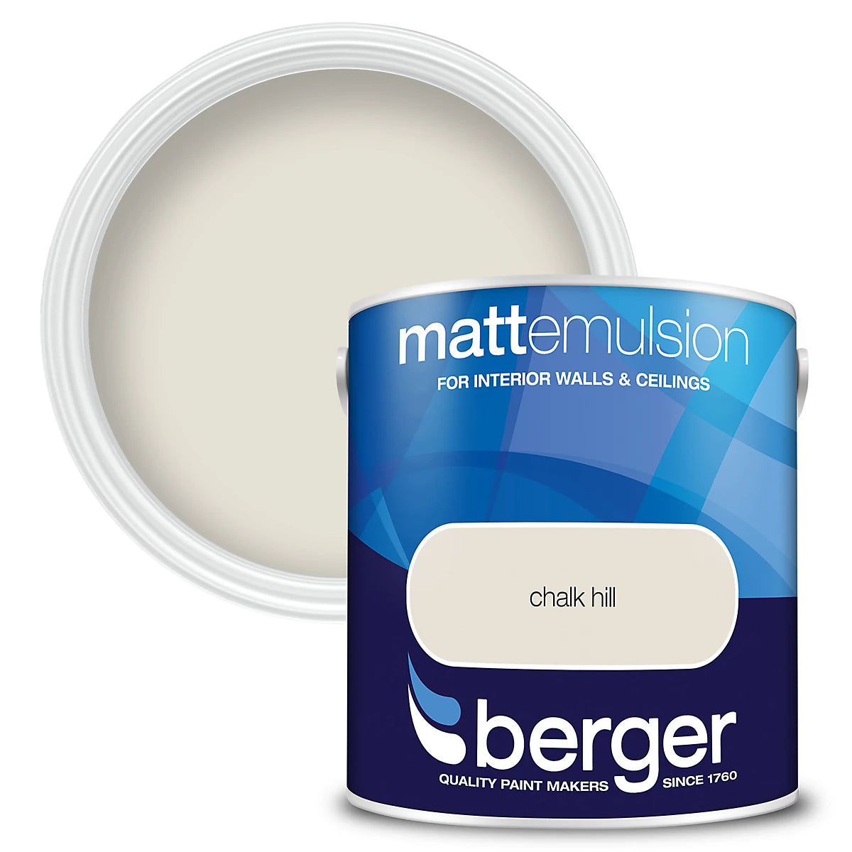 Peinture émulsion mate Berger Chalk Hill - 2,5L
