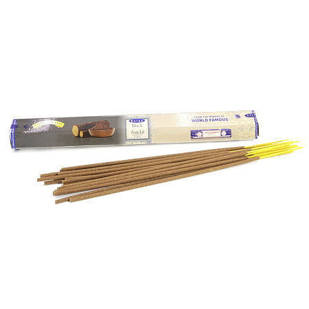 BLACK SANDAL, Satya (BLACK SANDAL, Satya incense), hexagon, 20 sticks.