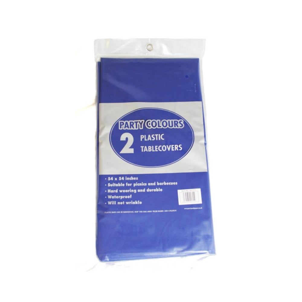Nappe en plastique bleu PPS, paquet de 2