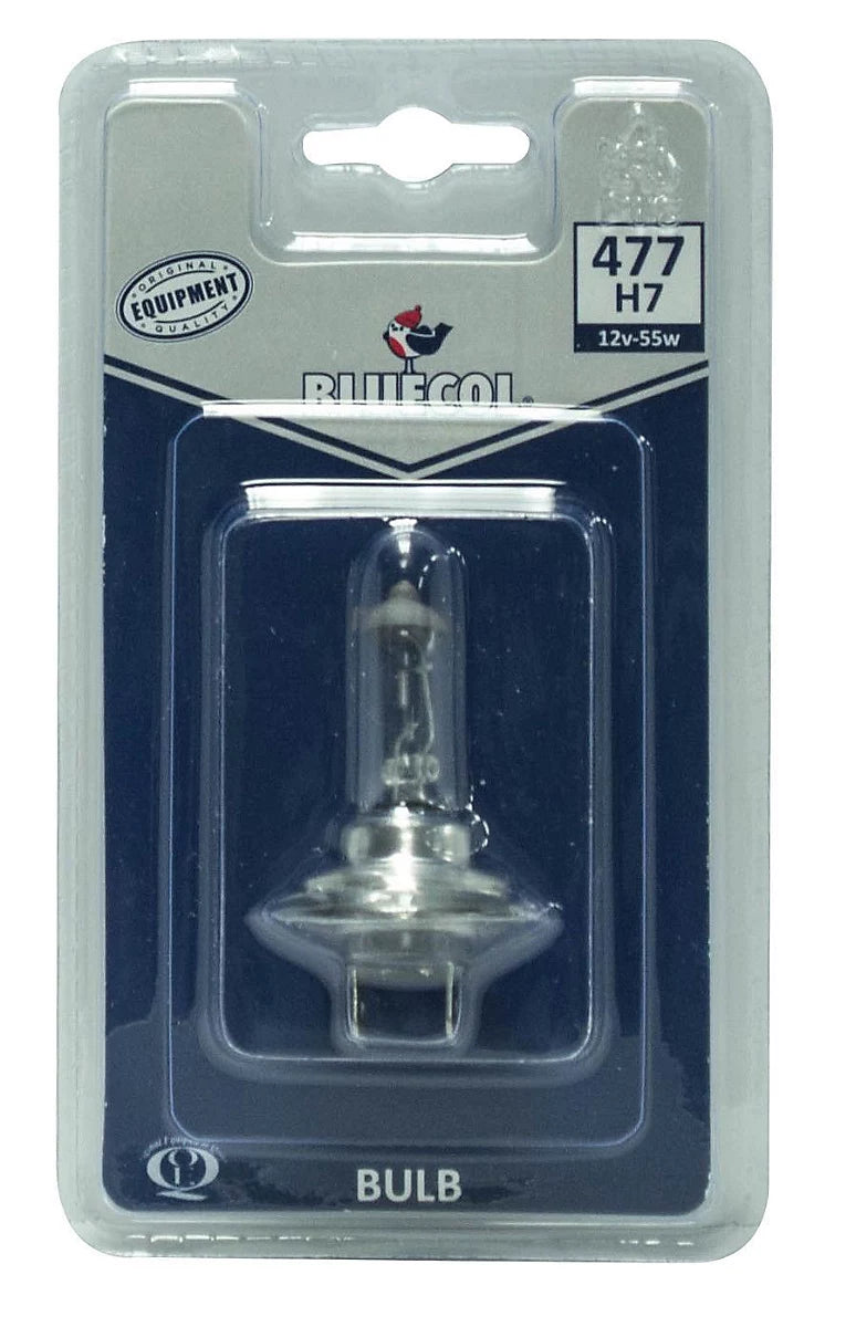 Bluecol F83706 Headlamp Headlight Light Bulb H7 12V 55W Px26d Replacement