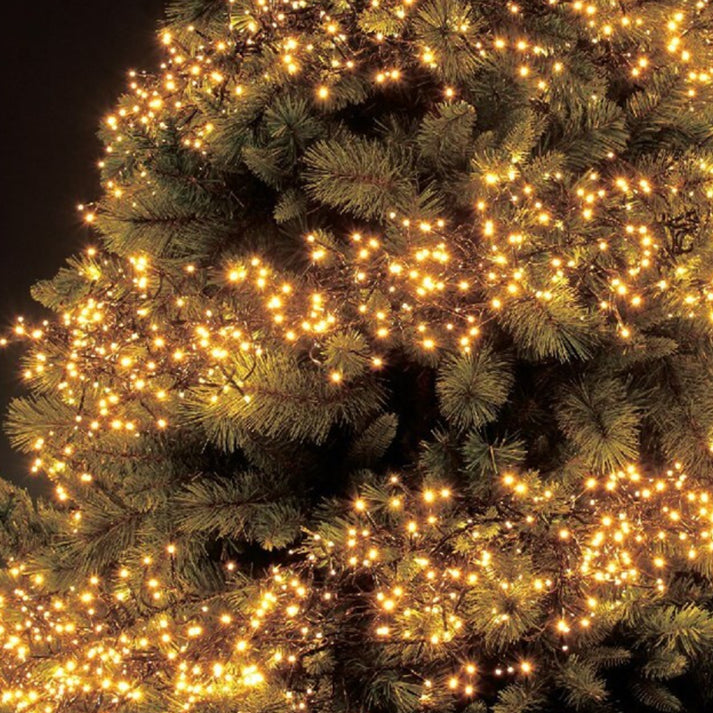Guirlande lumineuse de Noël 288 LED blanc chaud à effets
