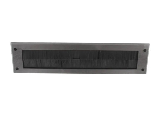 Cache-boîte aux lettres à brosse Securit S3251 marron, taille 13,25 x 3 pouces