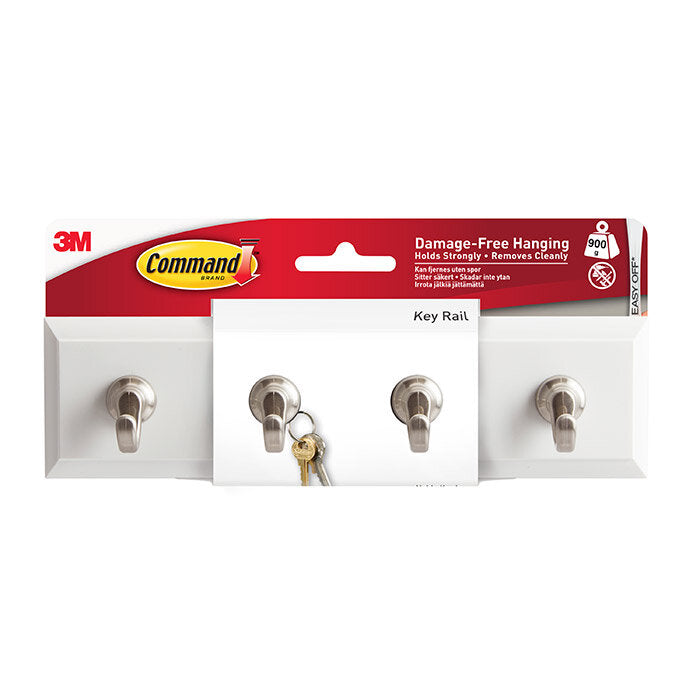Barre porte-clés blanche Small Command - HOM-18Q-ES