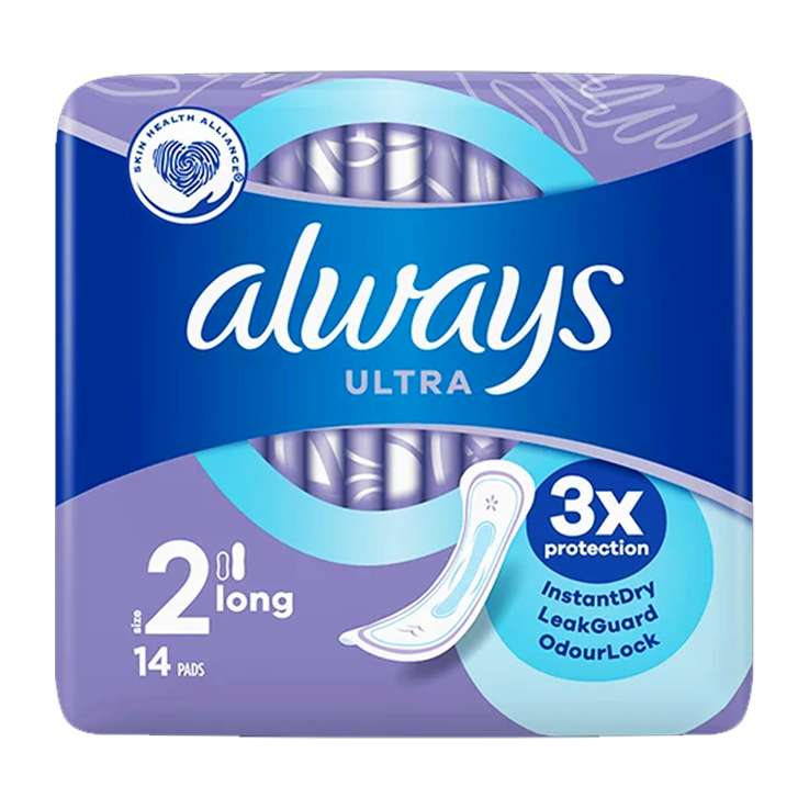 Always Ultra Long Sanitary 14 Pads  Pack