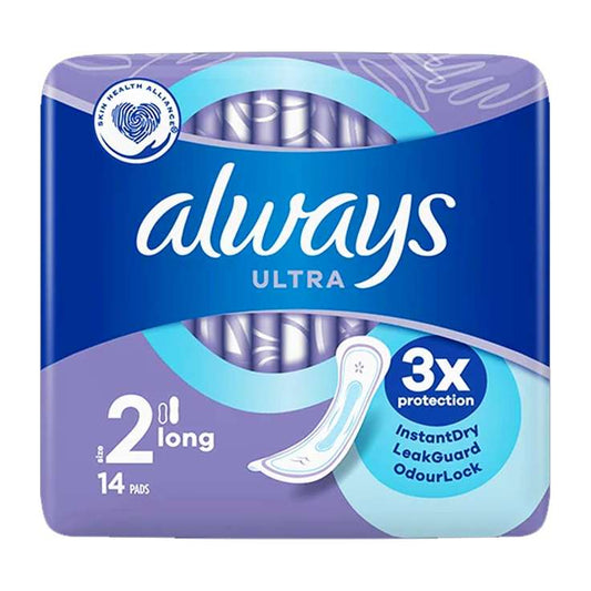 Always Ultra Long Serviettes hygiéniques 14 tampons, paquet